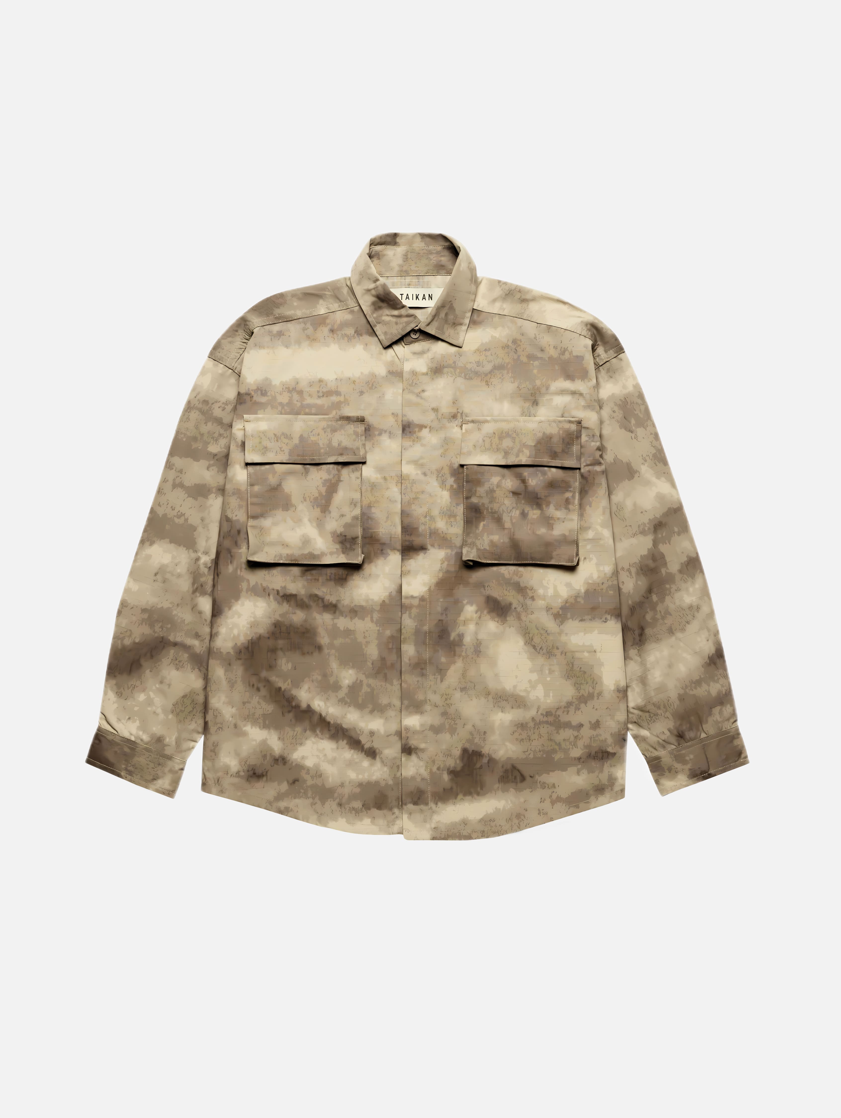 Beige Battalion Button-Up